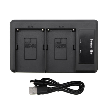 Dual Battery Charger To Charge Sony Format Style Battery. Charges Many Models Camera Charger Cameron Sino Technology Limited   