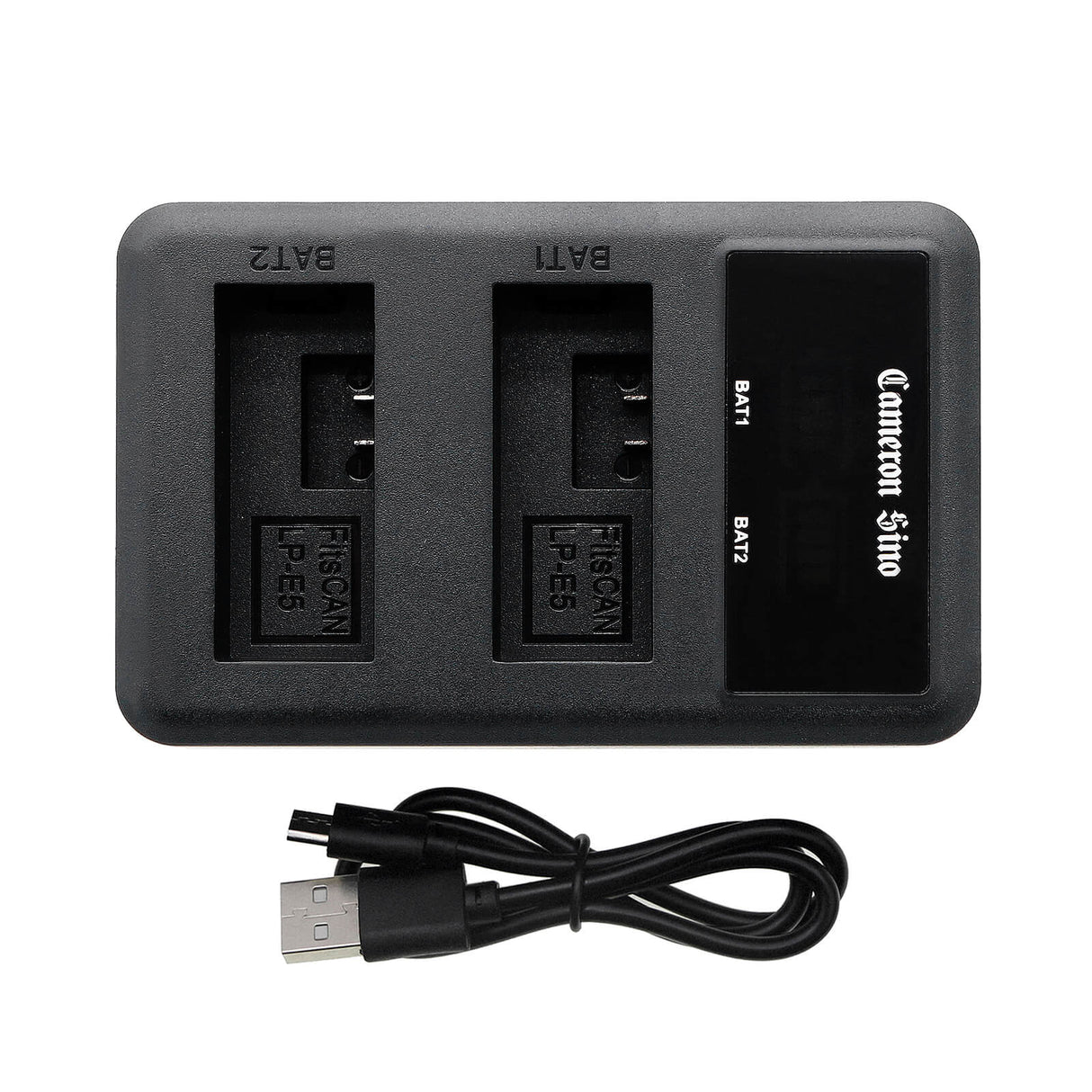 Dual Charger For Canon Lc-e5, Lp-e5 Batteries Camera Charger Cameron Sino Technology Limited   