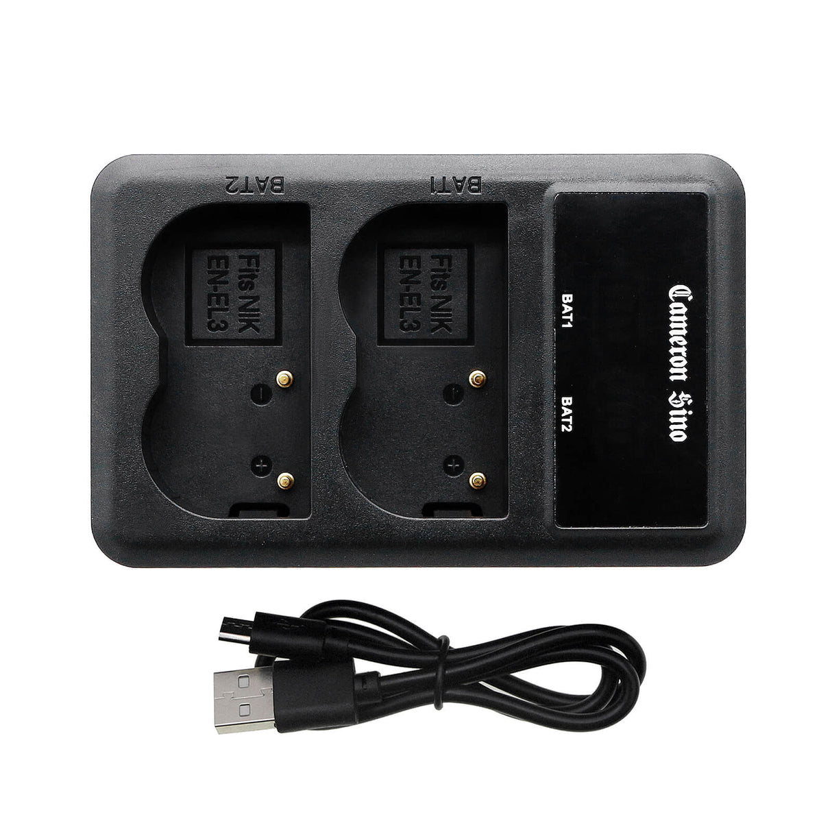 Dual Charger For Nikon En-el3, En-el3a, En-el3e, Mh-18a Batteries Camera Charger Cameron Sino Technology Limited   