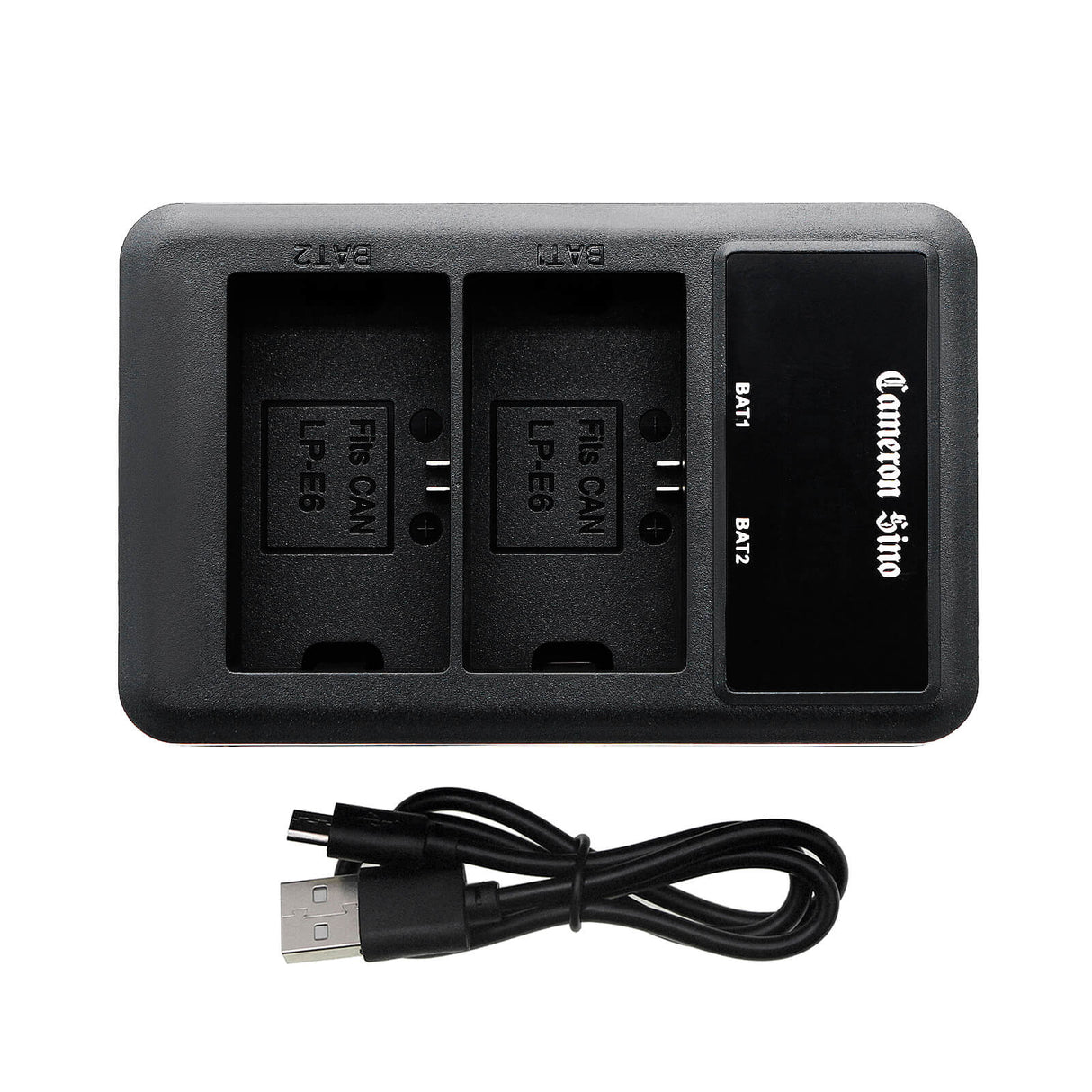 Dual Charger To Charge Canon Lp-e6, Lp-e6n, Lc-e6, Lc-e6e Camera Charger Cameron Sino Technology Limited   