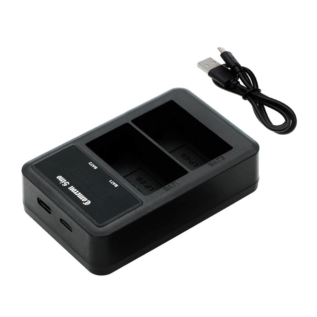 Dual Charger To Charge Canon Lp-e6, Lp-e6n, Lc-e6, Lc-e6e Camera Charger Cameron Sino Technology Limited   