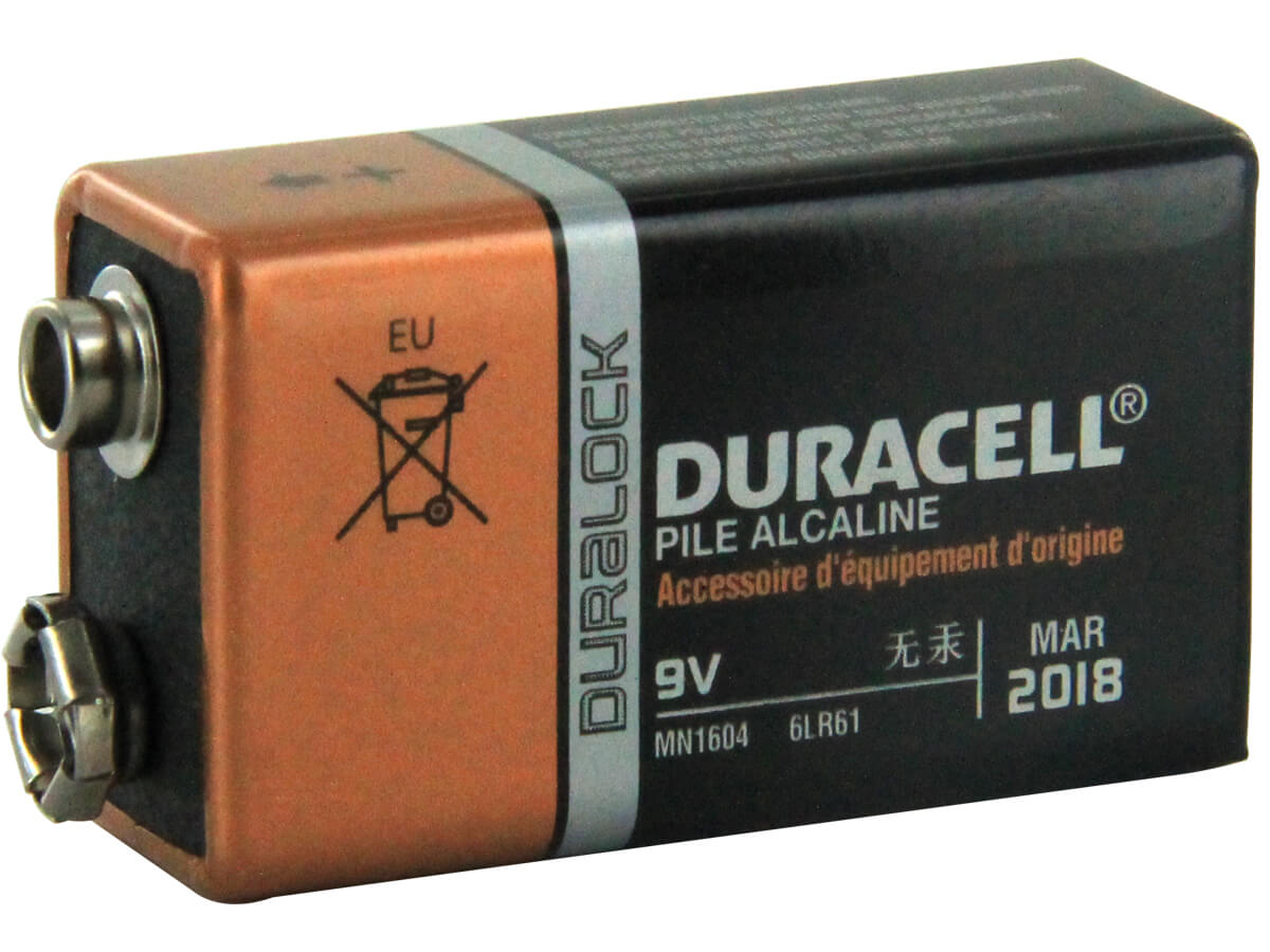 Duracell 9 Volt Alkaline Battery Mn1604 - Non Rechargeable Sealed Lead Acid Suspended Product   