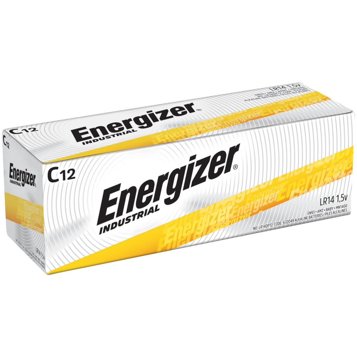 Energizer C Industrial Alkaline Batteries Model En93 - Non Rechargeable Battery By Use Energizer   