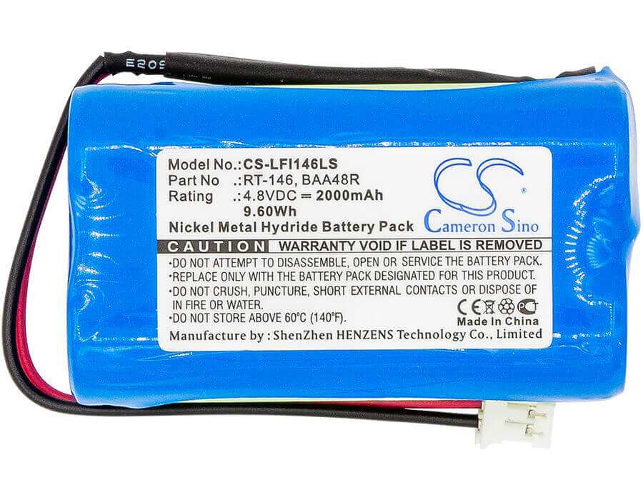 Extended Battery For Lfi, Daybrite Emergi-lite Baa48r, Light Alarms Bl93nc487, 4.8v, 2000mah - 9.60wh Emergency Lighting Cameron Sino Technology Limited   