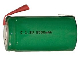 Generic C Size Flat Top Nimh Rechargeable Battery With Tabs - 5000 Mah Sealed Lead Acid CB Range   