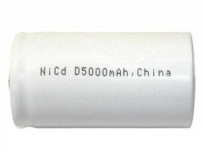 Generic D Size Button Top Nicd Rechargeable Battery - 5000 Mah Sealed Lead Acid CB Range Bare Cell  