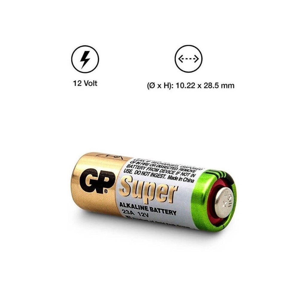 GP A23 12v Alkaline Battery For Alarm And Key Fobs Consumer Batteries GP Batteries   