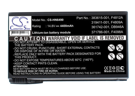 Grey Battery For Compaq Presario 2120us-de598a, Presario 2537ea-dk776a, Presario 2127ea-dg327a 14.8v, 4400mah - 65.12wh Batteries for Electronics Cameron Sino Technology Limited (Suspended)   