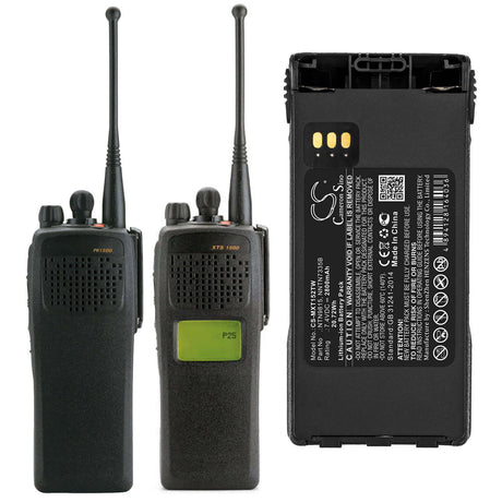 Li-ion Battery For Motorola, Mt1500, Nt1500, Pr1500, Radius 7.4v, 2800mah - 20.72wh Two-Way Radio Cameron Sino Technology Limited   