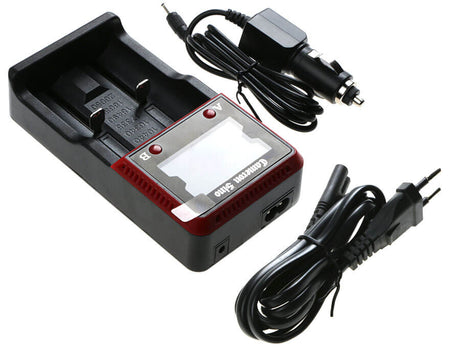 Mains Double Slot Charger For Aa, Aaa 18650 Charges Nimh & Lithium Ion Cells Euro Plug Battery Charger Cameron Sino Technology Limited   