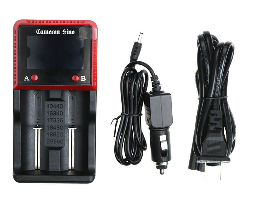 Mains Double Slot Charger For Aa, Aaa 18650 Charges Nimh & Lithium Ion Cells Usa Plug Battery Charger Cameron Sino Technology Limited   