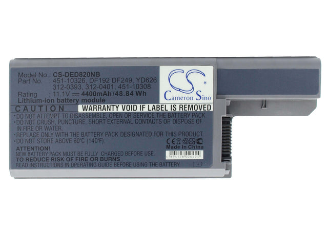 Metallic Grey Battery For Dell Latitude D531, Latitude D820, Precision M65 11.1v, 4400mah - 48.84wh Batteries for Electronics Cameron Sino Technology Limited   