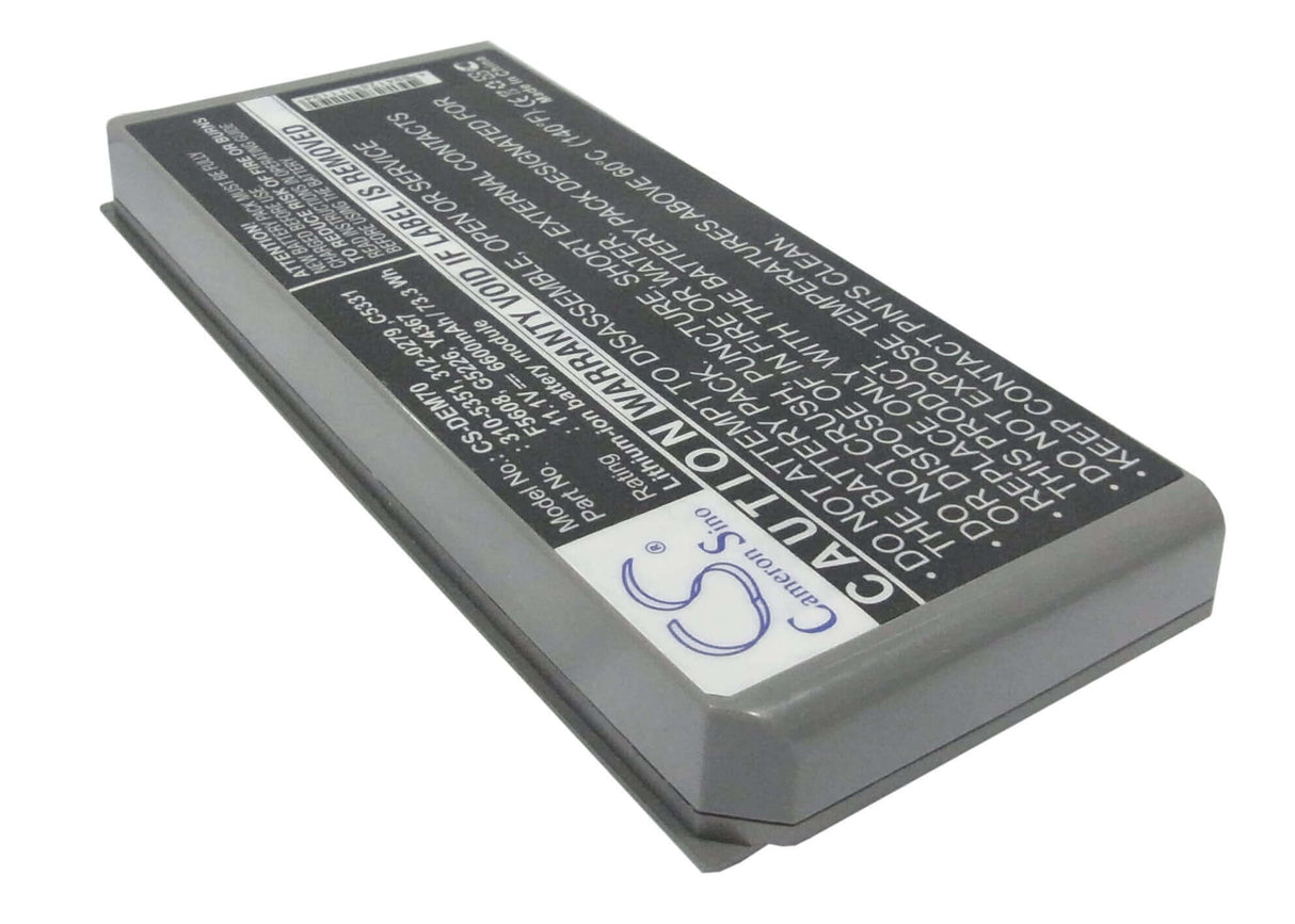 Metallic Grey Battery For Dell Latitude D810, Precision M70 11.1v, 6600mah - 73.26wh Batteries for Electronics Cameron Sino Technology Limited (Suspended)   