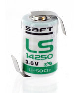 Opposite Tabs 1/2 Aa Saft Ls14250 3.6v 1200mah Battery Battery By Use Saft Lithium Batteries   
