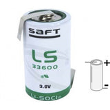 Opposite Tabs C-size 3.6v 7700mah Saft Ls26500 Lithium Battery Battery By Use Saft Lithium Batteries   