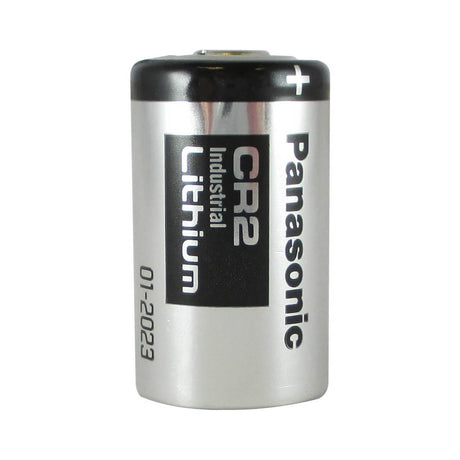 Panasonic 3v Cr2 Industrial Lithium Battery - Non Rechargeable Sealed Lead Acid Panasonic With PC Pins - 2 Pin on Negative Terminal - 1 Pin on Postive Terminal  