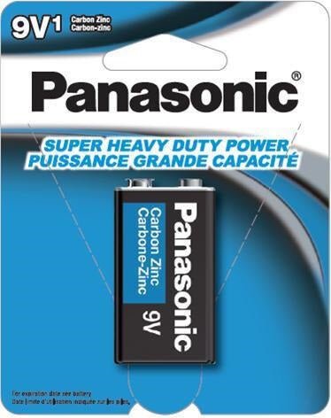 Panasonic 9 Volt Super Heavy Duty Retail Packed Battery - Non Rechargeable Sealed Lead Acid CB Range   