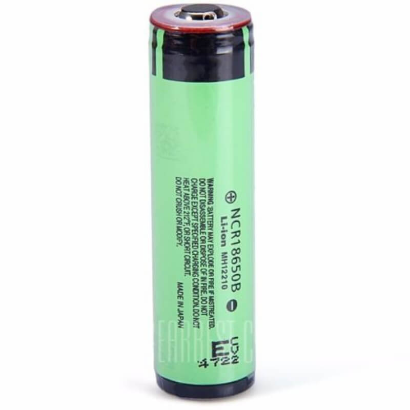 Panasonic Lithium Ion Button Top 18650 3.7v, 3400mah With Pcb Protection Sealed Lead Acid Panasonic   