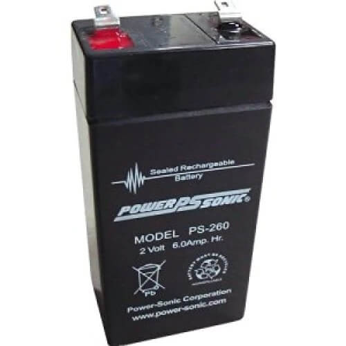 Powersonic 2 Volt 6 A/h Rechargeable Sealed Lead Acid Battery Sealed Lead Acid Suspended Product   