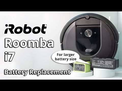 Batterie super étendue pour Irobot Roomba E5 I7 Roomba I7 I7+ 14,4 V, 6800 mAh – 97,92 Wh