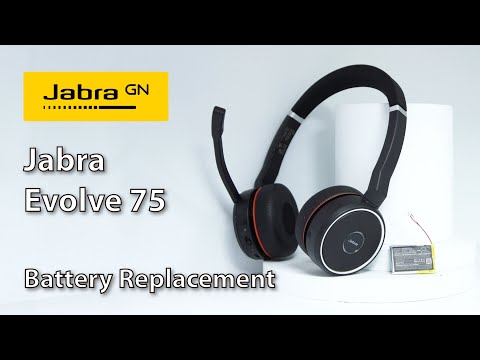 3,7 V, Li-polymère, 400 mAh, batterie pour Jabra, Evolve 75, 1,48 Wh