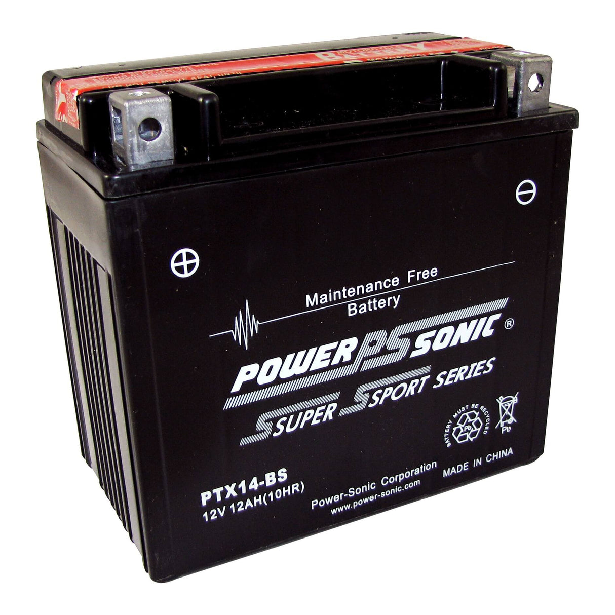 Ptx14-bs 12v 200 Cca Powersonic Agm Motorcycle Battery Other Batteries CB Range   