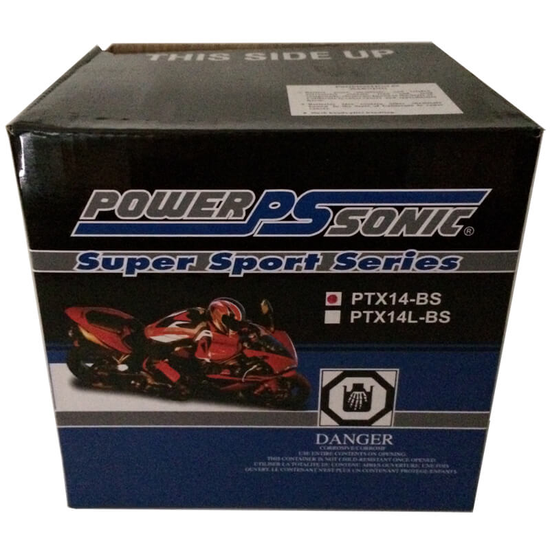 Ptx14-bs 12v 200 Cca Powersonic Agm Motorcycle Battery Other Batteries CB Range   