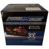 Ptx14-bs 12v 200 Cca Powersonic Agm Motorcycle Battery Other Batteries CB Range   