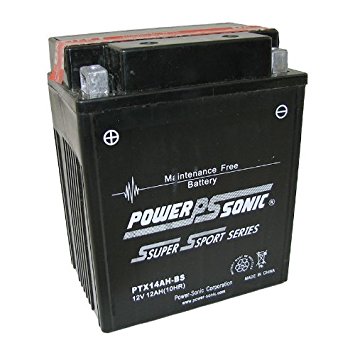 Ptx14ah-bs 12v 200 Cca Powersonic Agm Motorcycle Battery Other Batteries CB Range   