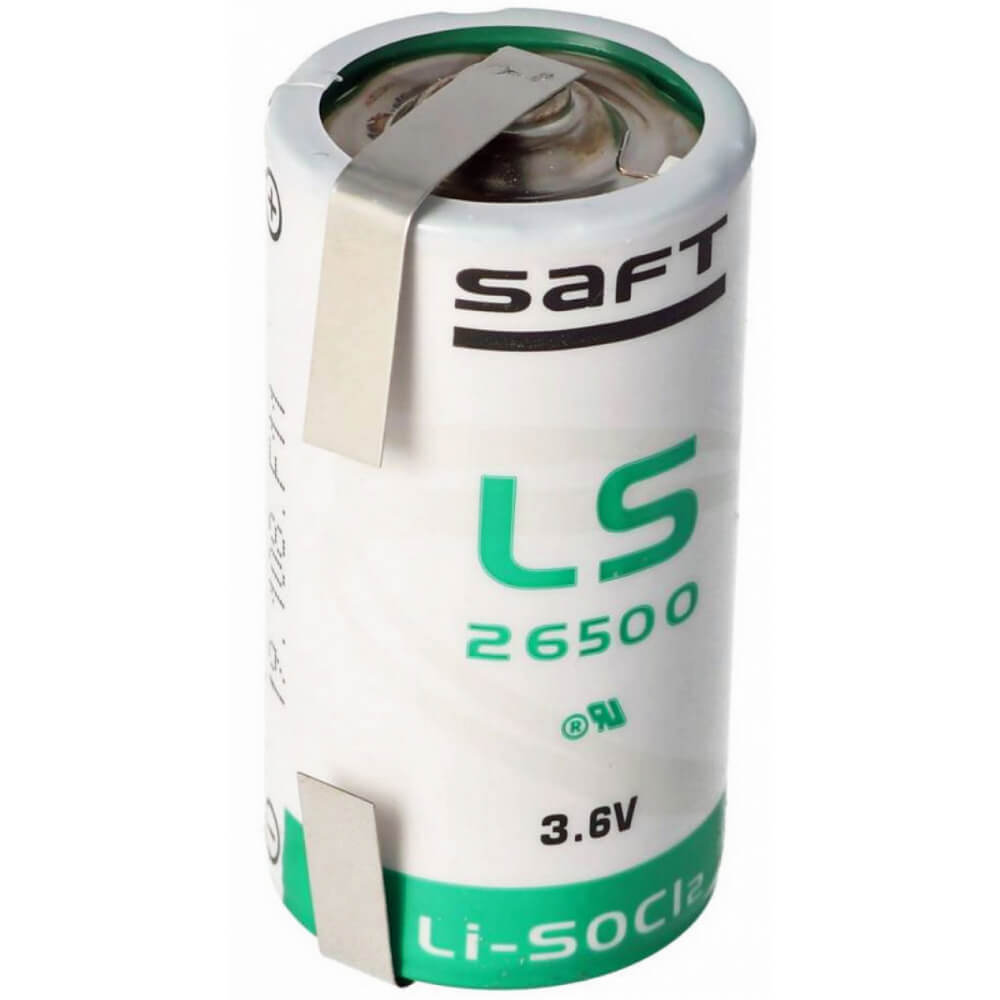 Saft 3.6v 17000mah D-size Battery With Unidirectional Tabs Battery By Use Saft Lithium Batteries   