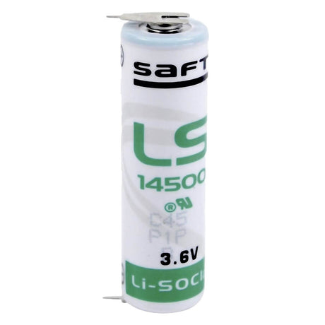 Saft Batteries Ls14500 Aa 3.6v 2600mah Lithium Battery With Pc Pins On Positive & Negative Terminals Battery By Use Saft Lithium Batteries   