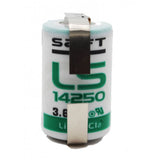 Saft Lithium Battery Ls14250, 1/2 Aa 3.6v 1200mah With Parallel Tabs Battery By Use Saft Lithium Batteries   
