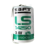 Saft Lithium Battery Ls14250, 1/2 Aa 3.6v 1200mah With Parallel Tabs Battery By Use Saft Lithium Batteries   