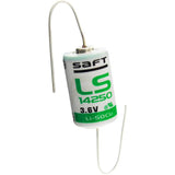 Saft Ls14250 1/2 Aa 1200mah Lithium Battery With Axial Leads Battery By Use Saft Lithium Batteries   
