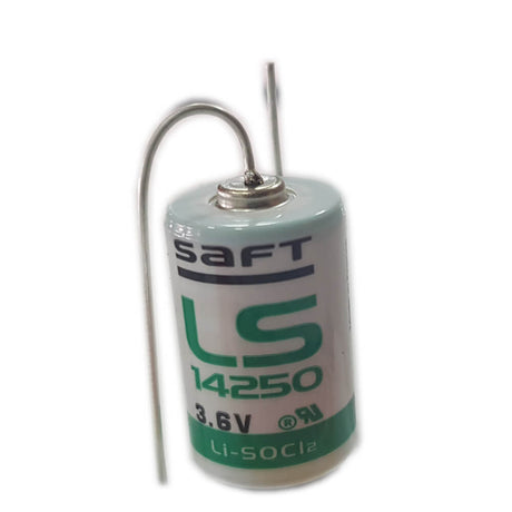 Saft Ls14250 1/2 Aa 1200mah Lithium Battery With Axial Leads Battery By Use Saft Lithium Batteries   