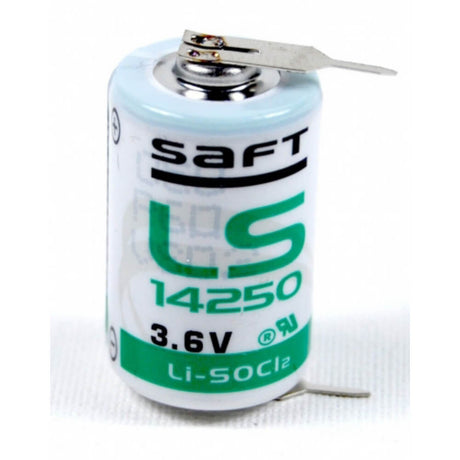 Saft Ls14250 1/2 Aa Pc Pins Dual Single Pin Terminal Battery Saft Batteries Saft Lithium Batteries   