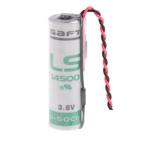 Saft Ls14500 With 3 Inch Flyleads, Aa Lithium Battery 3.6v 2600mah Saft Batteries Saft Lithium Batteries   