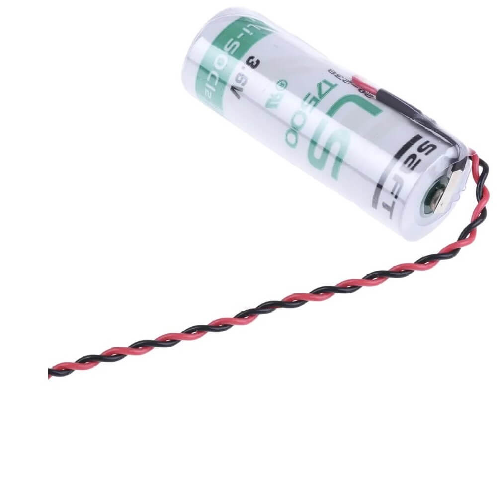Saft Ls14500 With 6 Inch Fly Leads, Aa 3.6v 2600mah Saft Batteries Saft Lithium Batteries   