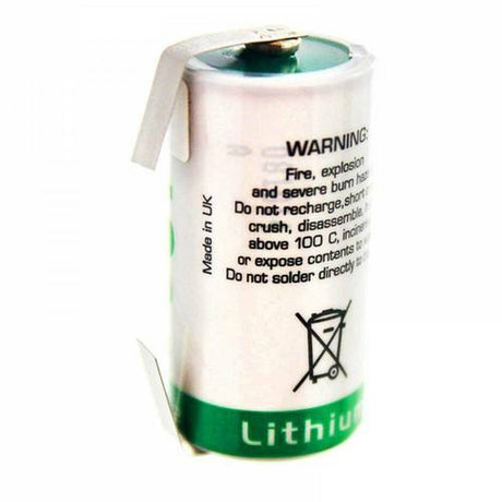 Saft Ls17330 3.6v 2/3 A Size Lithium Battery 3.6v - Non Rechargeable Battery By Use Saft Lithium Batteries With Tabs  