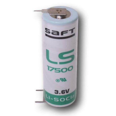 Saft Ls17500 A-size 3.6v 3600mah Battery With Triple Pc Pins, 1 Positive & 2 Negative Battery By Use Saft Lithium Batteries   