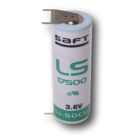 Saft Ls17500, A Size Battery 3.6v, 3600mah With Pc Pins Dual Positive Terminal & Single Negative Terminal Battery By Use Saft Lithium Batteries   