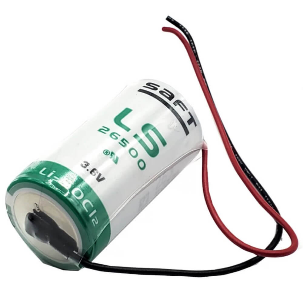 Saft Ls26500 3.6v C-size Battery With 3" Fly Leads, 3600mah Battery By Use Saft Lithium Batteries   