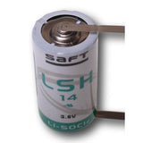 Saft Lsh14 C-size 3.6v 5800mah Battery With Unidirectional Tabs Battery By Use Saft Lithium Batteries   