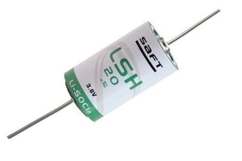 Saft Lsh20,d Size Battery 3.6v, 13000mah With Axial Leads Saft Batteries Saft Lithium Batteries   