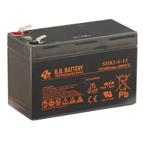 Shr3.6-12, 12 Volt 3.6 Amp Hour Sealed Lead Acid Battery Sealed Lead Acid CB Range   