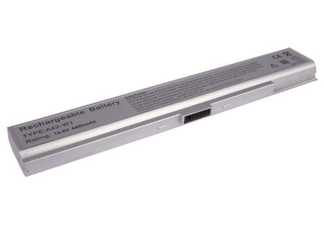 Silver Battery For Asus W1, W1g, W1ga 14.8v, 4400mah - 65.12wh Notebook, Laptop Cameron Sino Technology Limited   