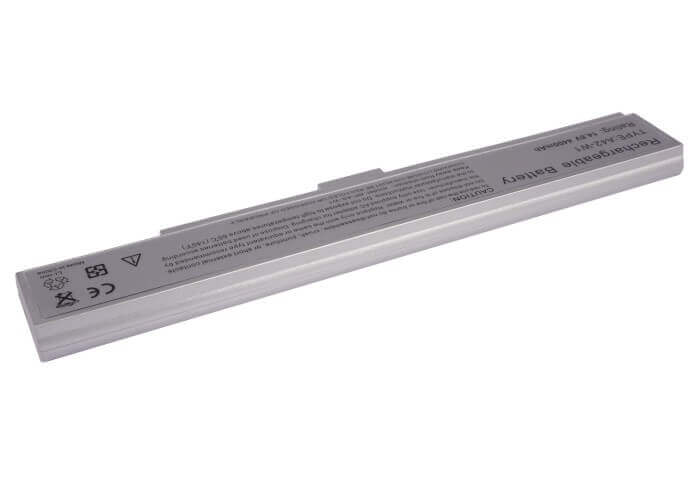 Silver Battery For Asus W1, W1g, W1ga 14.8v, 4400mah - 65.12wh Notebook, Laptop Cameron Sino Technology Limited   