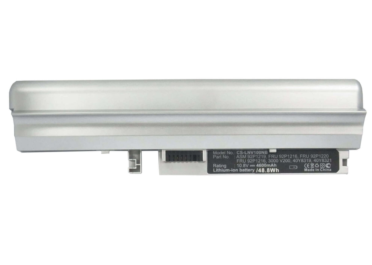 Silver Battery For Lenovo 3000 V100 0763, 3000 V100 10.8v, 4600mah - 49.68wh Notebook, Laptop Cameron Sino Technology Limited (Suspended)   