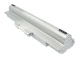 Silver Battery For Sony Vaio Vgn-aw41jf, Vaio Vgn-aw41mf, Vaio Vgn-aw41xh 11.1v, 6600mah - 73.26wh Notebook, Laptop Cameron Sino Technology Limited   