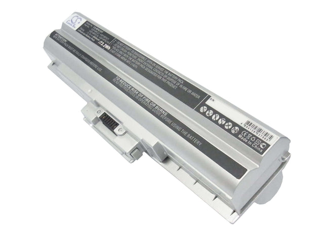 Silver Battery For Sony Vaio Vgn-aw41jf, Vaio Vgn-aw41mf, Vaio Vgn-aw41xh 11.1v, 6600mah - 73.26wh Notebook, Laptop Cameron Sino Technology Limited   